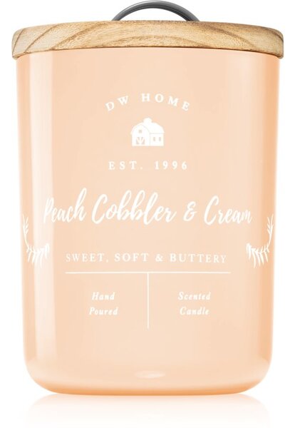 DW Home Farmhouse Peach Cobbler & Cream candela profumata 428 g