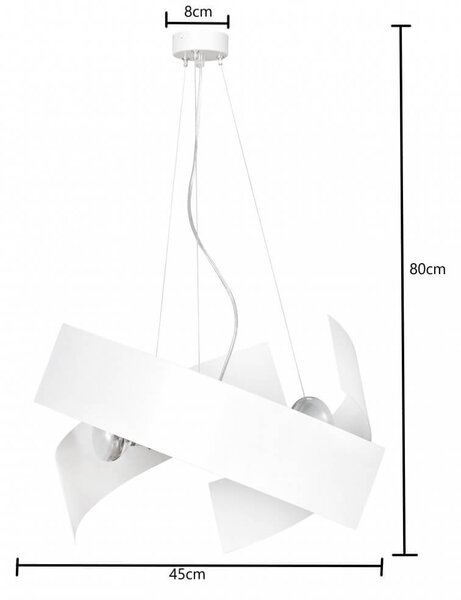 Lampadario a Sospensione MODO WHITE Colore del corpo Bianco