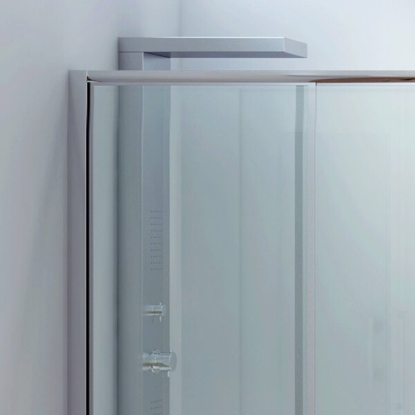 Kamalu box doccia per vasca da 140cm con apertura scorrevole p2000