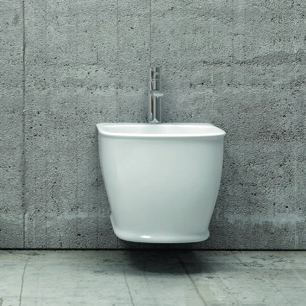 Kamalu sanitari sospesi senza brida sedile soft-close genta-100s