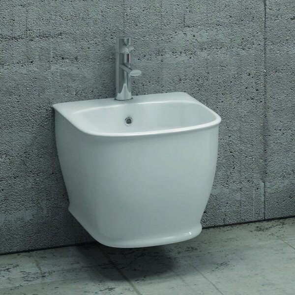 Kamalu sanitari sospesi senza brida sedile soft-close genta-100s
