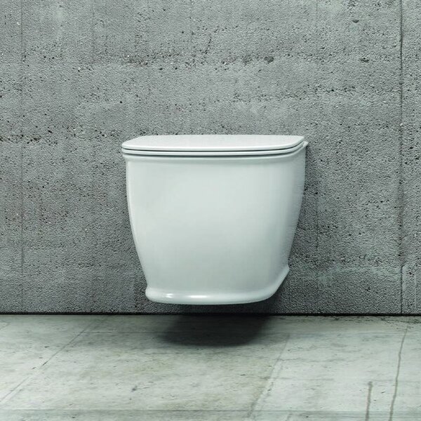 Kamalu sanitari sospesi senza brida sedile soft-close genta-100s