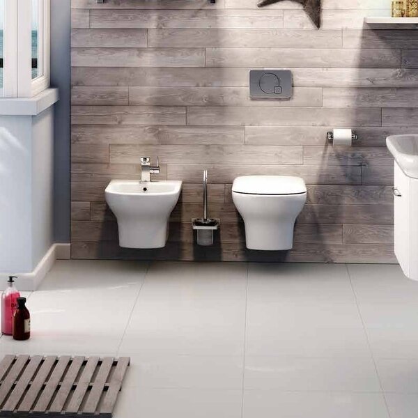 Kamalu wc sospeso ceramica facile pulizia soft-close elas-101s