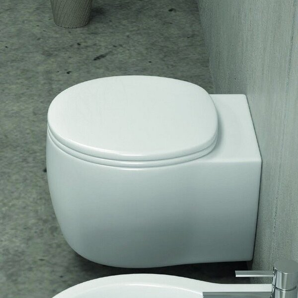 Kamalu wc sospeso in ceramica sistema soft-close alizee-s90