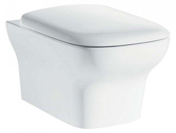 Kamalu wc sospeso ceramica facile pulizia soft-close elas-101s