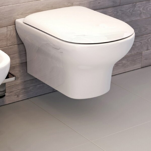 Kamalu wc sospeso ceramica facile pulizia soft-close elas-101s