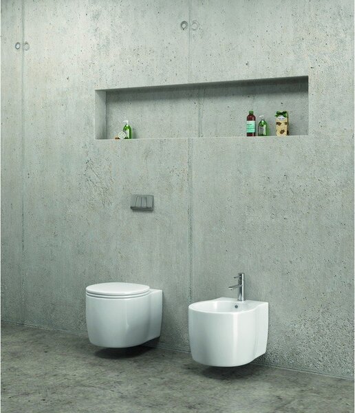 Sanitari bagno sospesi copriwater soft-close modello Alizee-S - KAMALU