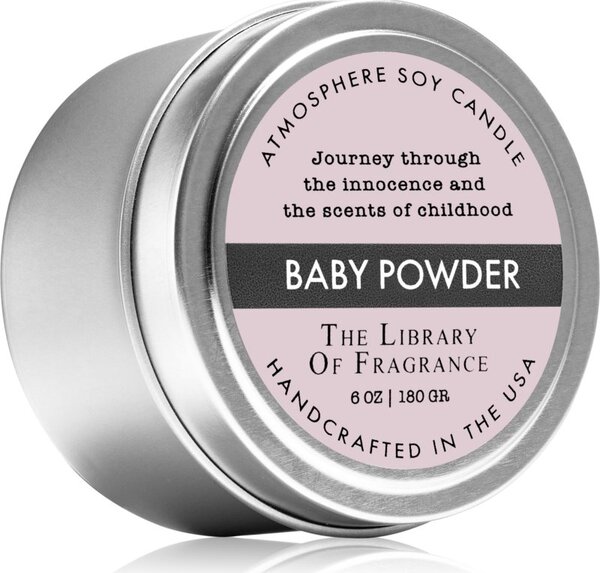 The Library of Fragrance Baby Powder candela profumata 180 g