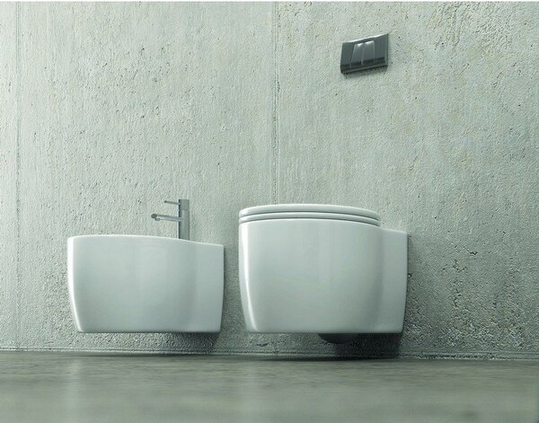 Sanitari bagno sospesi copriwater soft-close modello Alizee-S - KAMALU