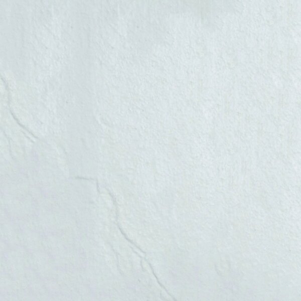 KAMALU - Piatto doccia semicircolare 80x80cm effetto pietra bianco