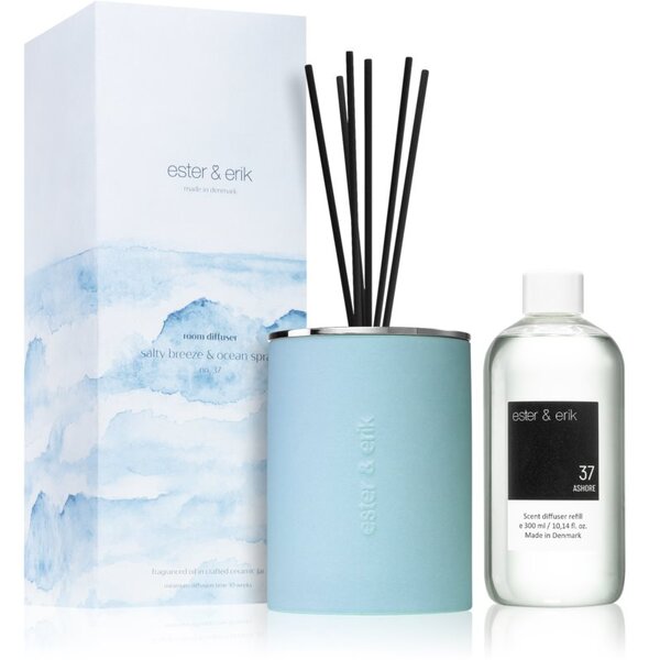 Ester & erik room diffuser salty breeze & ocean spray (no. 37) diffusore di aromi con ricarica 300 ml