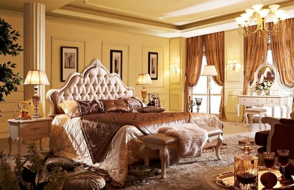 Letto matrimoniale king size stile Classico-Arrediorg.it