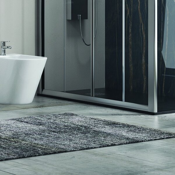 Kamalu cabina doccia 180x80 cm con lato fisso ante scorrevoli modello kf6000s
