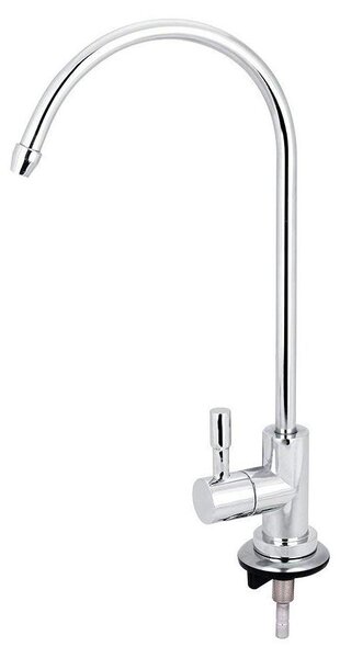 Solidchoice - Rubinetto per cucina in acciaio inossidabile - Design a collo di cigno - Rotazione a 360° - Collegamento rapido - Filtro per acqua potabile - Design elegante - Rubinetto