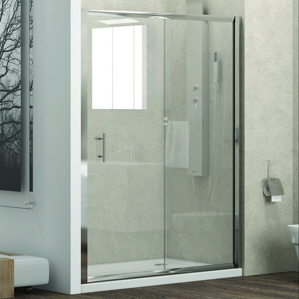 Kamalu doccia nicchia 110 cm vetro trasparente 6mm anticalcare kf5000