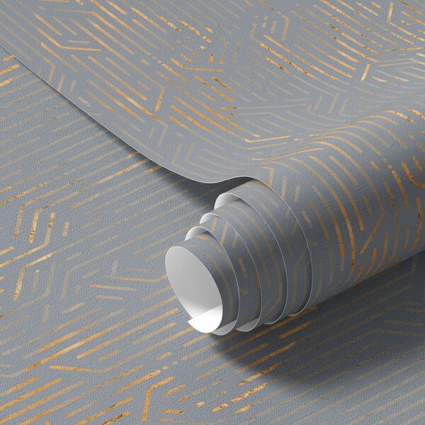 Carta da parati Rombi gialli scalfiti, Parati classici in stile loft, a00014 : Uwalls.it