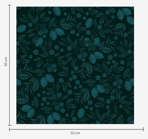 Carta da parati Foglie dense di colore verde-blu, Parati natura classici, Parati natura foglie classici, a00019 : Uwalls.it
