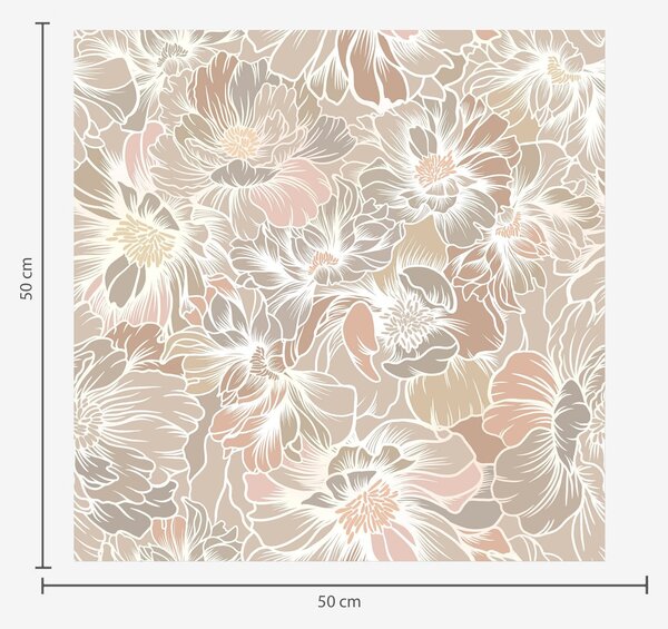Carta da parati Grandi fiori con petali colorati in tonalità, Parati fiori e piante classici, Parati classici Fiori Peonie, a00020 : Uwalls.it
