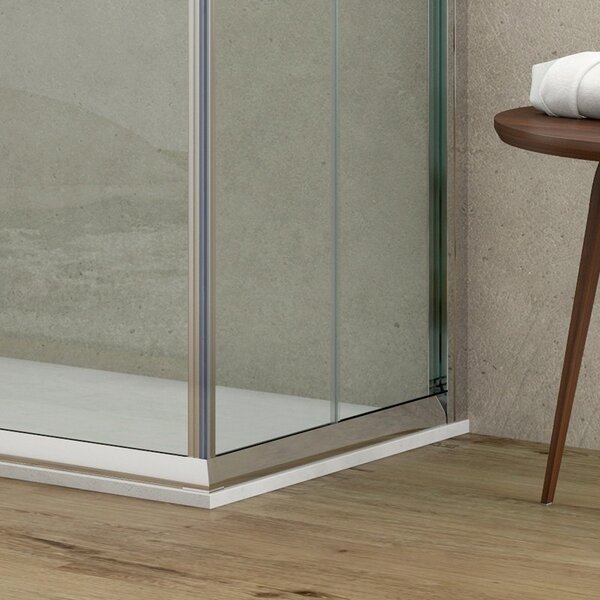 Kamalu box doccia 100x80 altezza 180 cm cristallo trasparente k410
