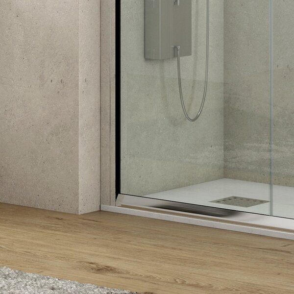 Kamalu box doccia 100x80 altezza 180 cm cristallo trasparente k410