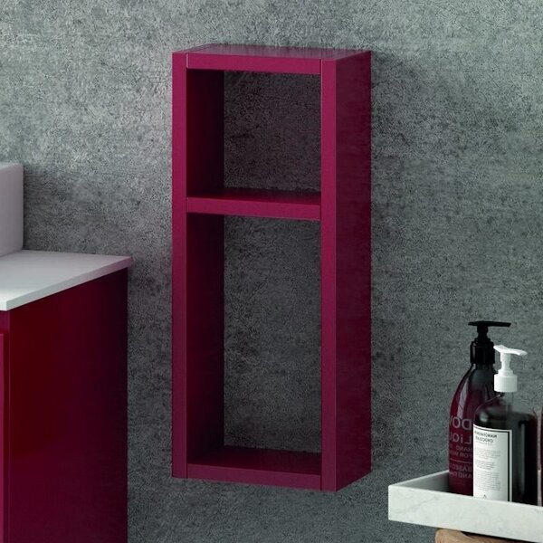 KAMALU - Pensile bagno aperto dimensioni 55x20x15cm con piano interno SP-45A