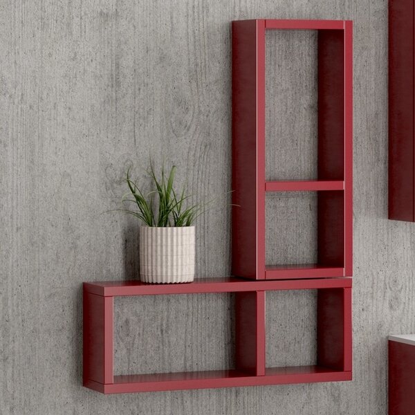 KAMALU - Pensile bagno aperto dimensioni 55x20x15cm con piano interno SP-45A