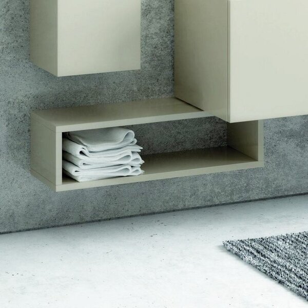 KAMALU - Pensile bagno aperto dimensioni 70x34x20cm