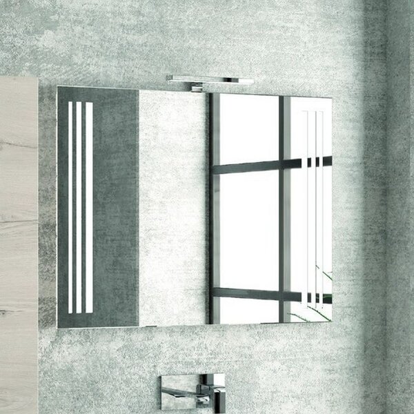 Kamalu composizione bagno sospesa 100cm mobile specchio e colonna