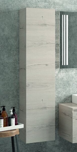 Kamalu composizione bagno sospesa 100cm mobile specchio e colonna