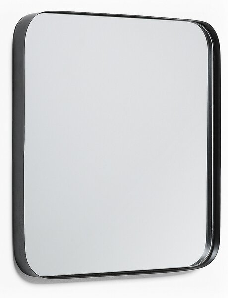 Specchio de parete Marco in metallo nero 40 x 40 cm