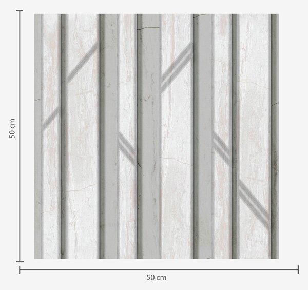 Carta da parati Pannello effetto legno in colore grigio chiaro, Parati classici 3D, a00055 : Uwalls.it
