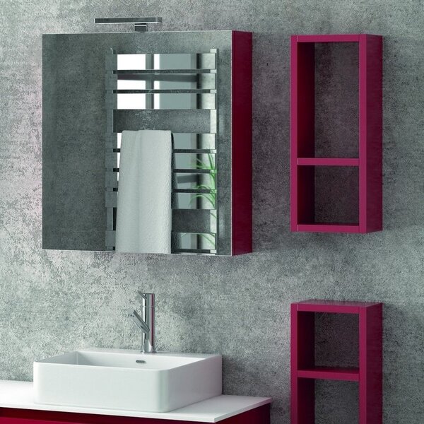 Kamalu composizione bagno 175cm sospesa, composta da mobile, due specchi e 2 pensili sp-175b