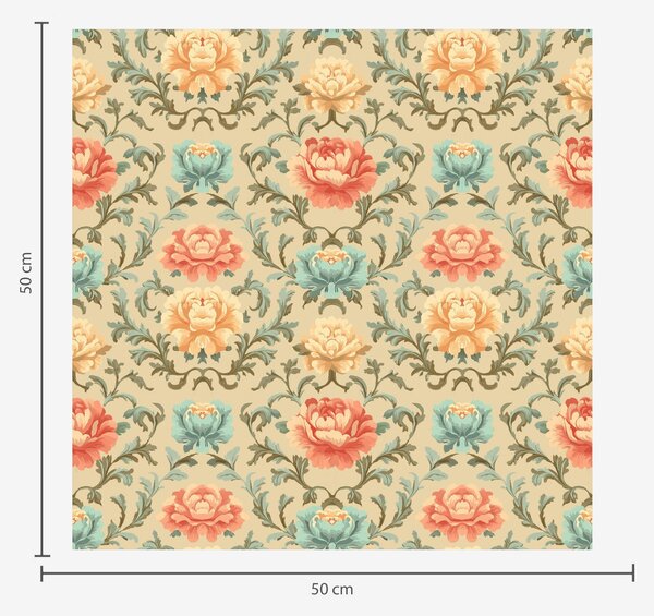 Carta da parati Composizione con fiori colorati, Parati classici in stile francese, a00076 : Uwalls.it