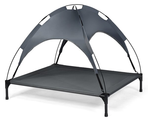 Brandina Per Cani COSTWAY - Lettino Rialzato Con Tettuccia, Per Interno Ed Esterno, Taglia Media/Grande - Foto 3