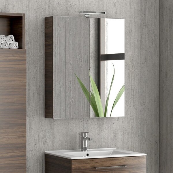 Kamalu composizione mobile lavabo 60, colonna specchio e pensile el-60a
