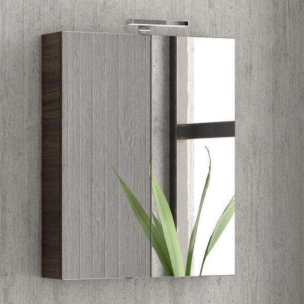 Kamalu composizione mobile lavabo 60, colonna specchio e pensile el-60a