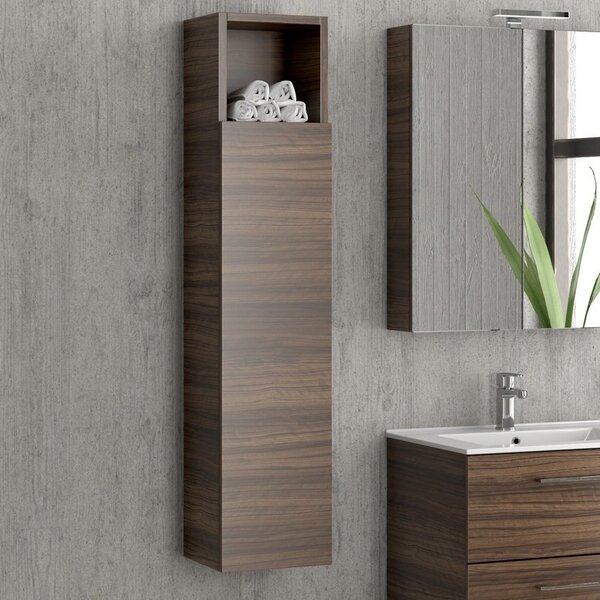 Kamalu composizione mobile lavabo 60, colonna specchio e pensile el-60a