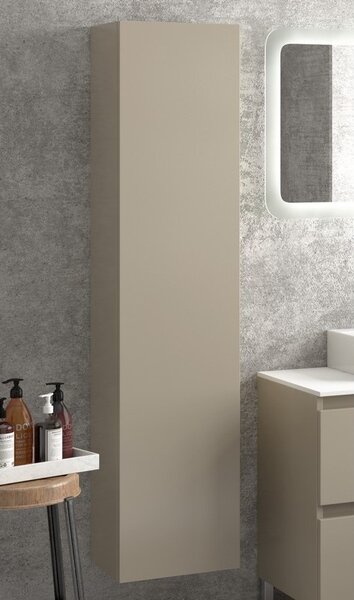KAMALU - Colonna bagno altezza 160x35x27cm con 4 ripiani SC45