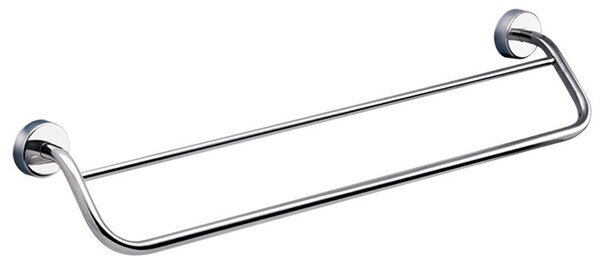 Portsalviette con doppia barra 60 cm in acciaio linea Kaman Monde-M170 - KAMALU