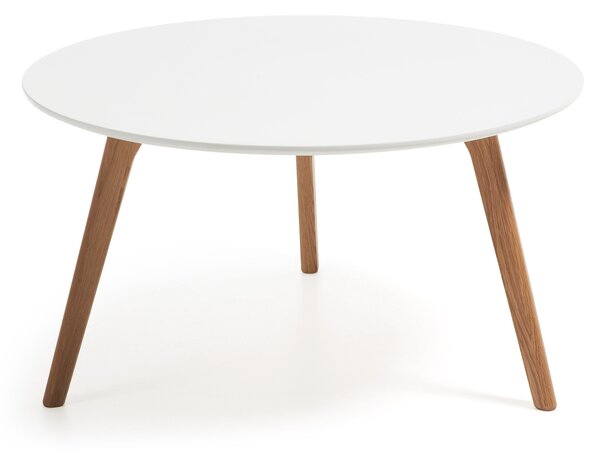 Tavolino Kirb Ø 90 cm bianco
