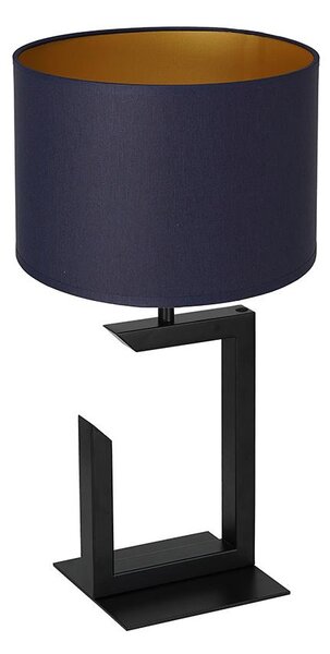 Lampada da tavolo 1xE27/60W/230V 45 cm blu/dorato