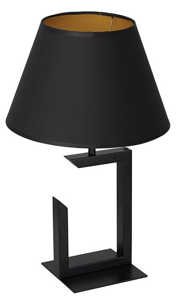 Lampada da tavolo 1xE27/60W/230V 45 cm nero/oro