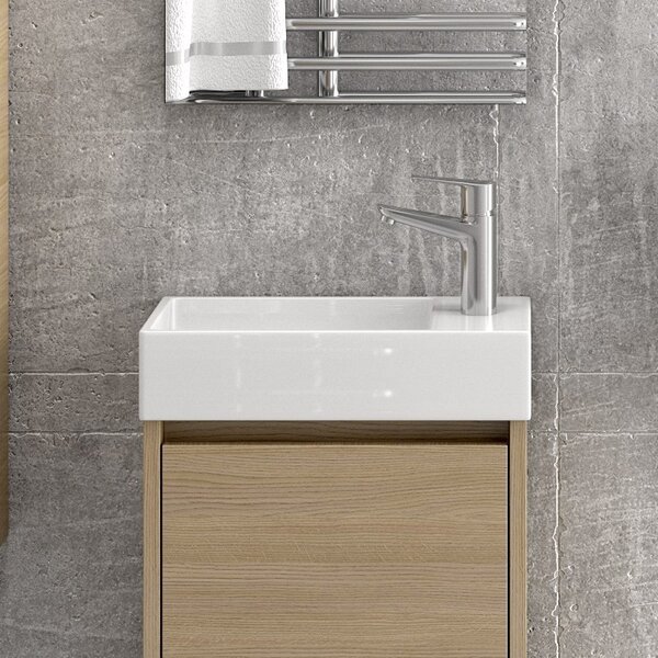 Mobiletto bagno 45 cm sospeso con anta chiusura soft close MN-45B - KAMALU