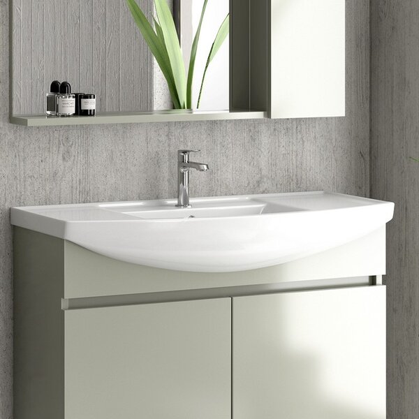 Mobile bagno 100cm sospeso con 2 ante BN-100A - KAMALU