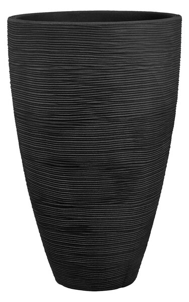 Vaso rotondo scanalato 45 x 70 cm antracite PATIO
