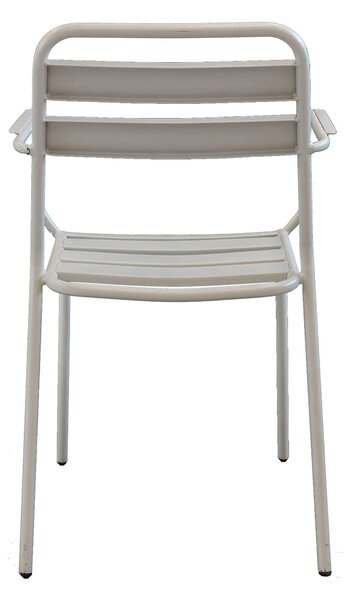 ROMANUS - set tavolo in metallo cm Ø 60 x 71h con 2 poltrone Romanus