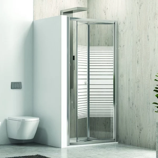 Porta nicchia a libro 70cm vetro serigrafato altezza 180cm KM4000S - KAMALU