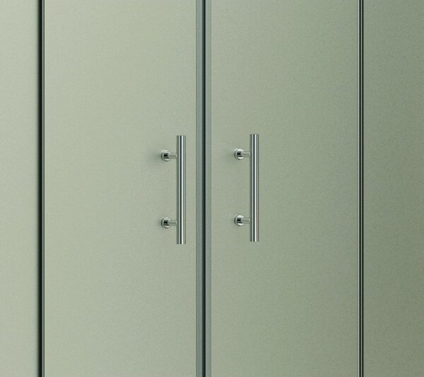Kamalu doccia nicchia 180cm vetro sabbiato apertura centrale kf6000