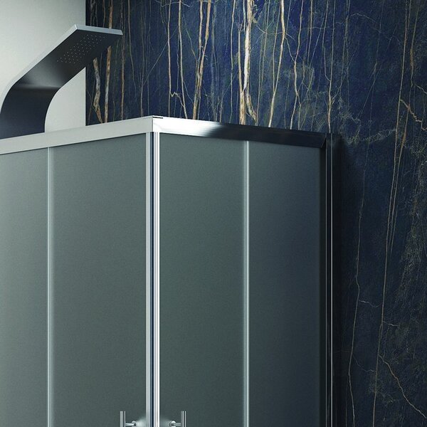 Kamalu box doccia 70x70 cm angolare vetro satinato kf1000