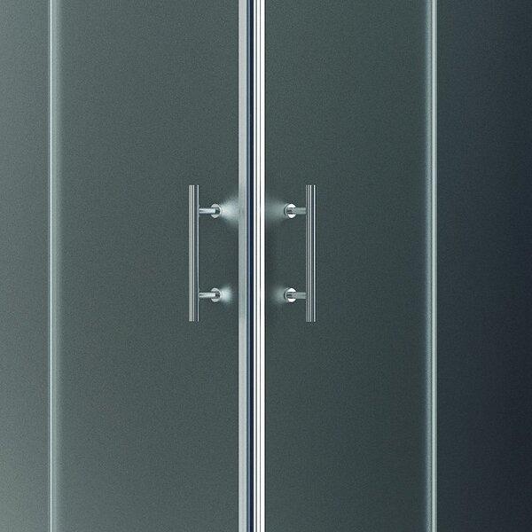 Kamalu box doccia 70x70 cm angolare vetro satinato kf1000